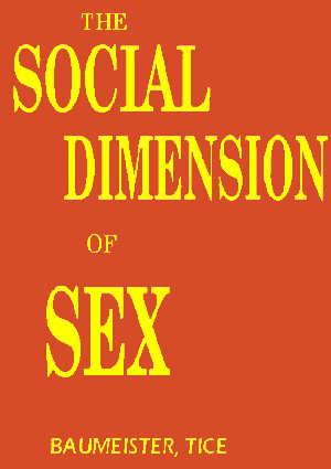The Social Dimension of Sex cover